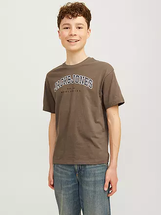 JACK & JONES | Jungen T-Shirt JJECALEB | braun